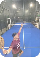 Intense rally moment